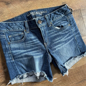 Women's American Eagle Outfitters Blue Jean Shorts Size 4